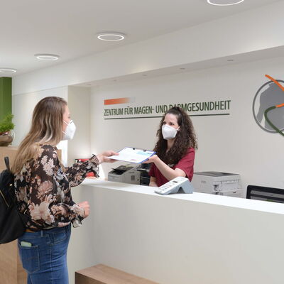 Empfang im Zentrum für Magen- und Darmgesundheit